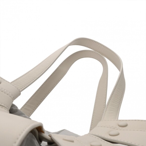 BOTTEGA VENETA The Shell White Women's Leather Handbag, A Rank, Pre-owned, Ginzo - Picture 5 of 11